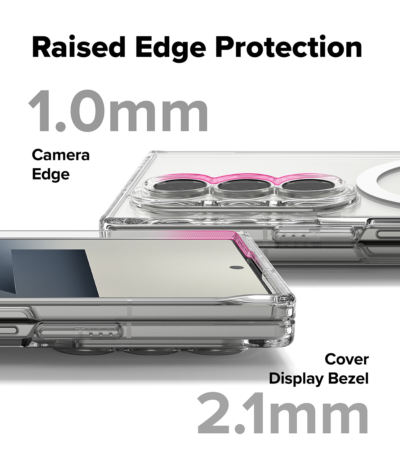 Samsung Galaxy Z Fold 7 Fusion MagSafe Deksel, gjennomsiktig