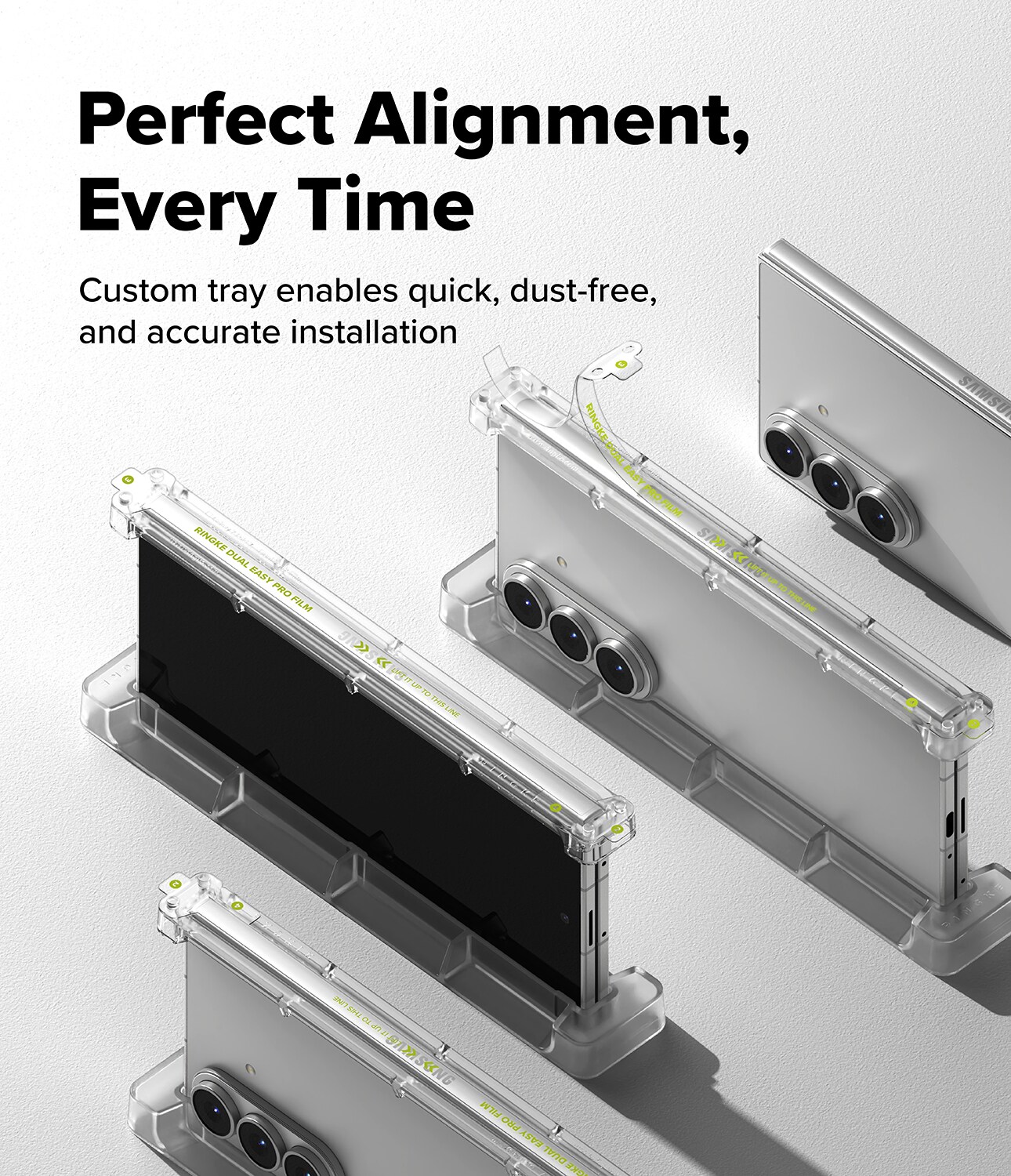 Samsung Galaxy Z Fold 7 Hinge beskyttelsesfilm – Dual Easy (2-pack)