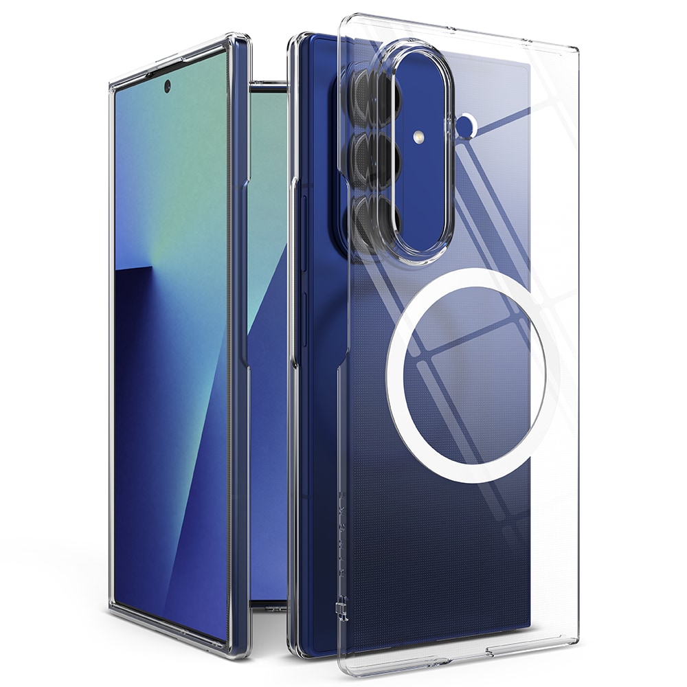 Samsung Galaxy Z Fold 7 Slankt magnetisk deksel, Gjennomsiktig