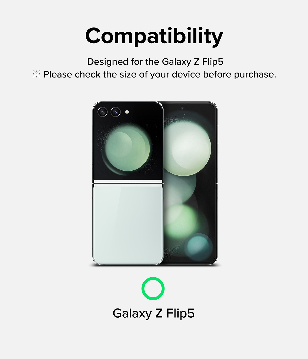 Samsung Galaxy Z Flip 5 Ytterskjermbeskytter i glass (2-pack)
