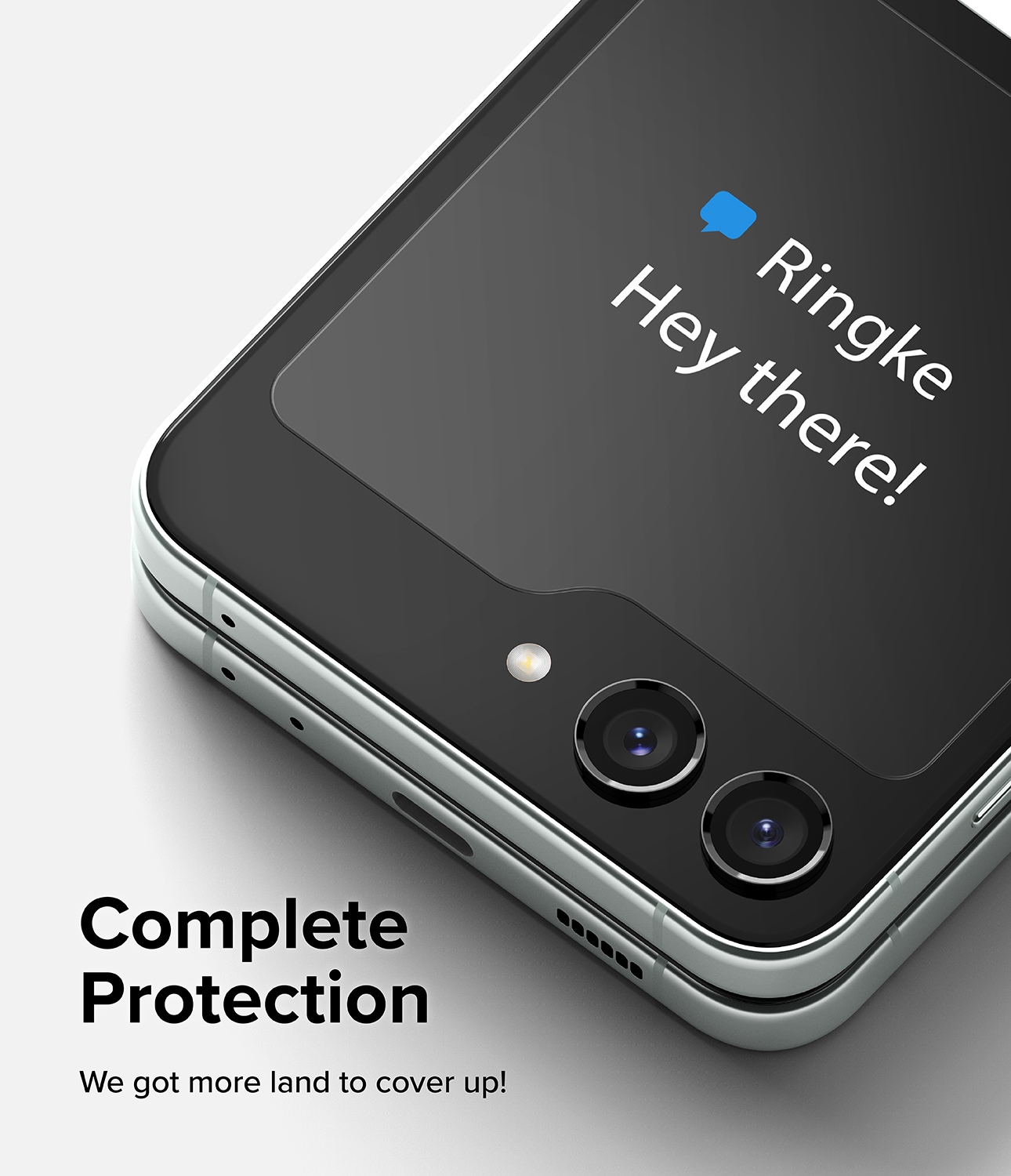 Samsung Galaxy Z Flip 5 Ytterskjermbeskytter i glass (2-pack)