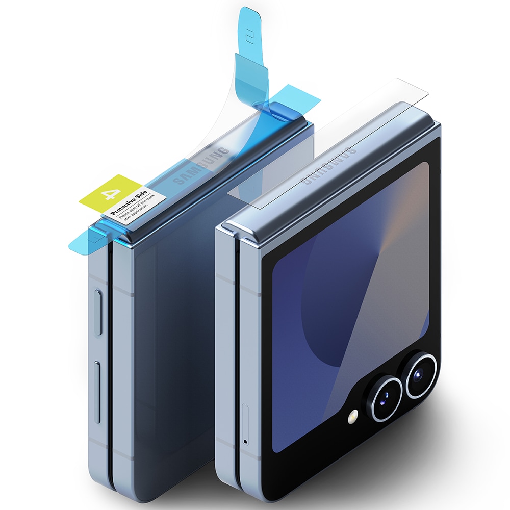 Samsung Galaxy Z Flip 4 Hinge beskyttelsesfilm – Dual Easy (2-pack)