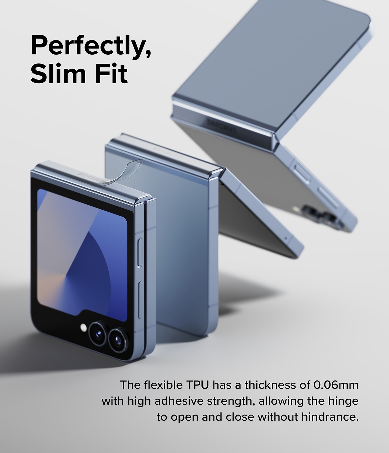 Samsung Galaxy Z Flip 4 Hinge beskyttelsesfilm – Dual Easy (2-pack)