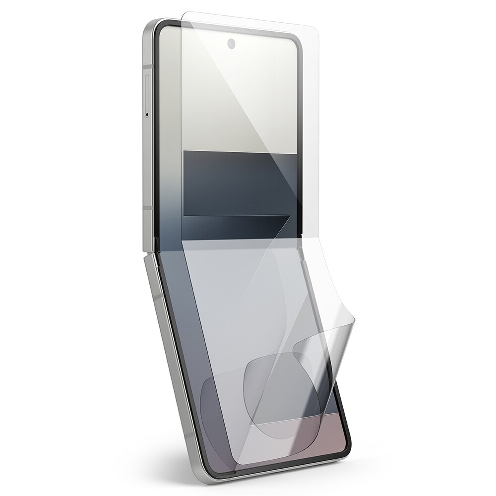 Samsung Galaxy Z Flip 7 Skjermbeskytter beskyttelsesfilm med monteringsramme - Dual Easy (2-pack)