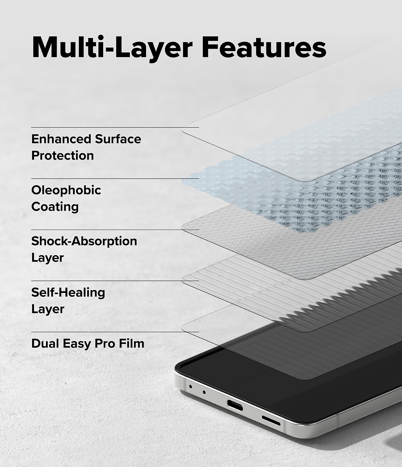 Samsung Galaxy Z Flip 7 Skjermbeskytter beskyttelsesfilm med monteringsramme - Dual Easy (2-pack)
