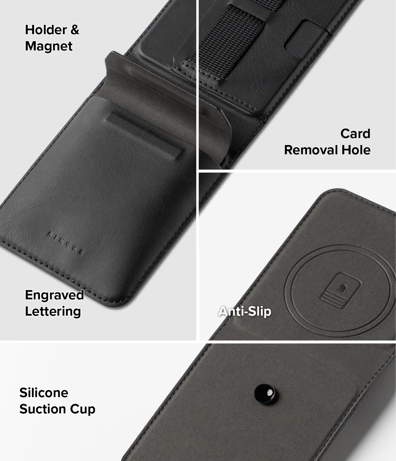 Samsung Galaxy Z Flip 7 Folio Grip Wallet Magnetic, Svart