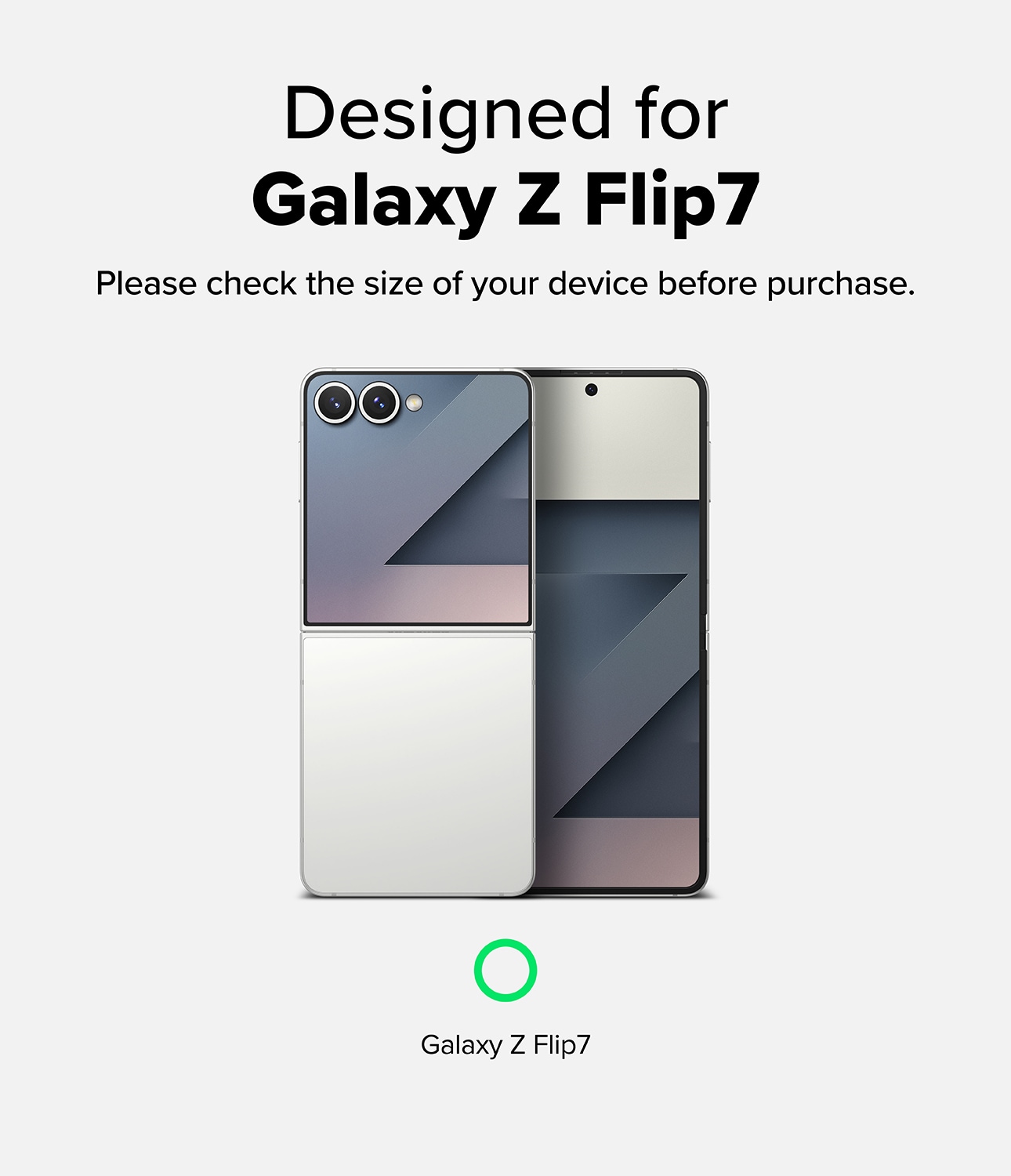 Samsung Galaxy Z Flip 7 Fusion deksel, gjennomsiktig