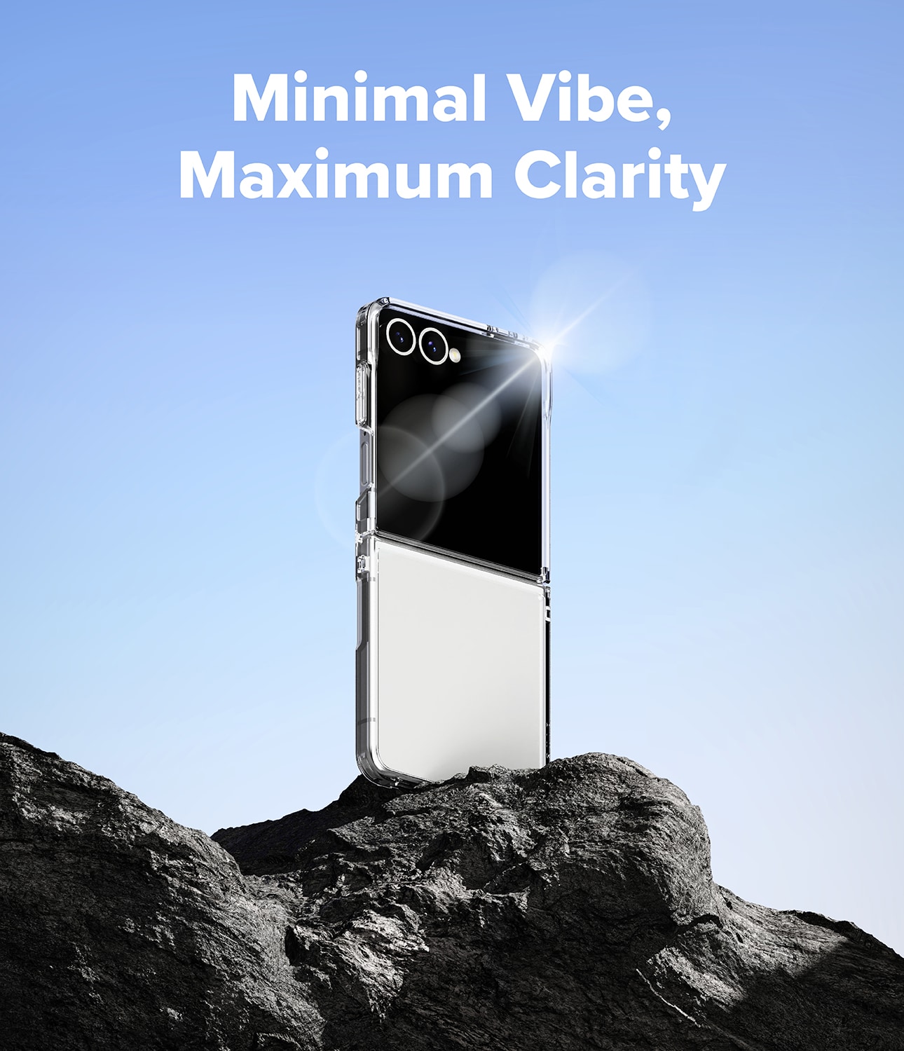 Samsung Galaxy Z Flip 7 Fusion deksel, gjennomsiktig