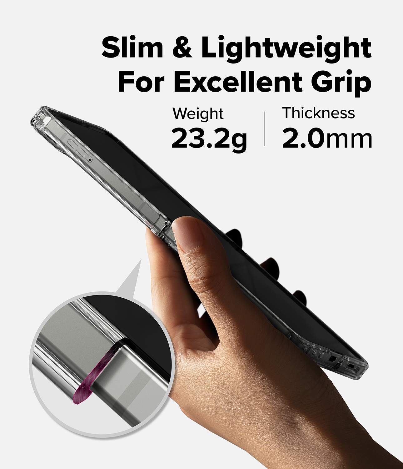 Samsung Galaxy Z Flip 7 Fusion deksel, gjennomsiktig
