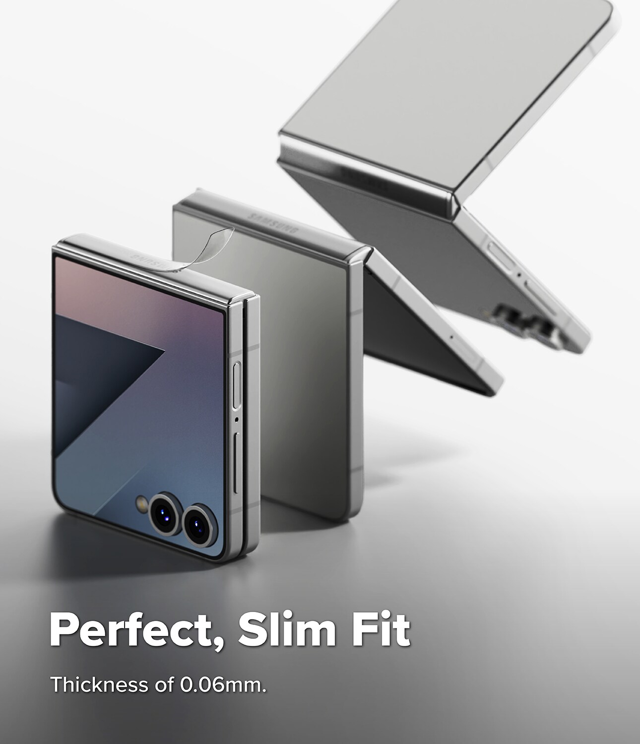Samsung Galaxy Z Flip 7 Hinge beskyttelsesfilm – Dual Easy (2-pack)