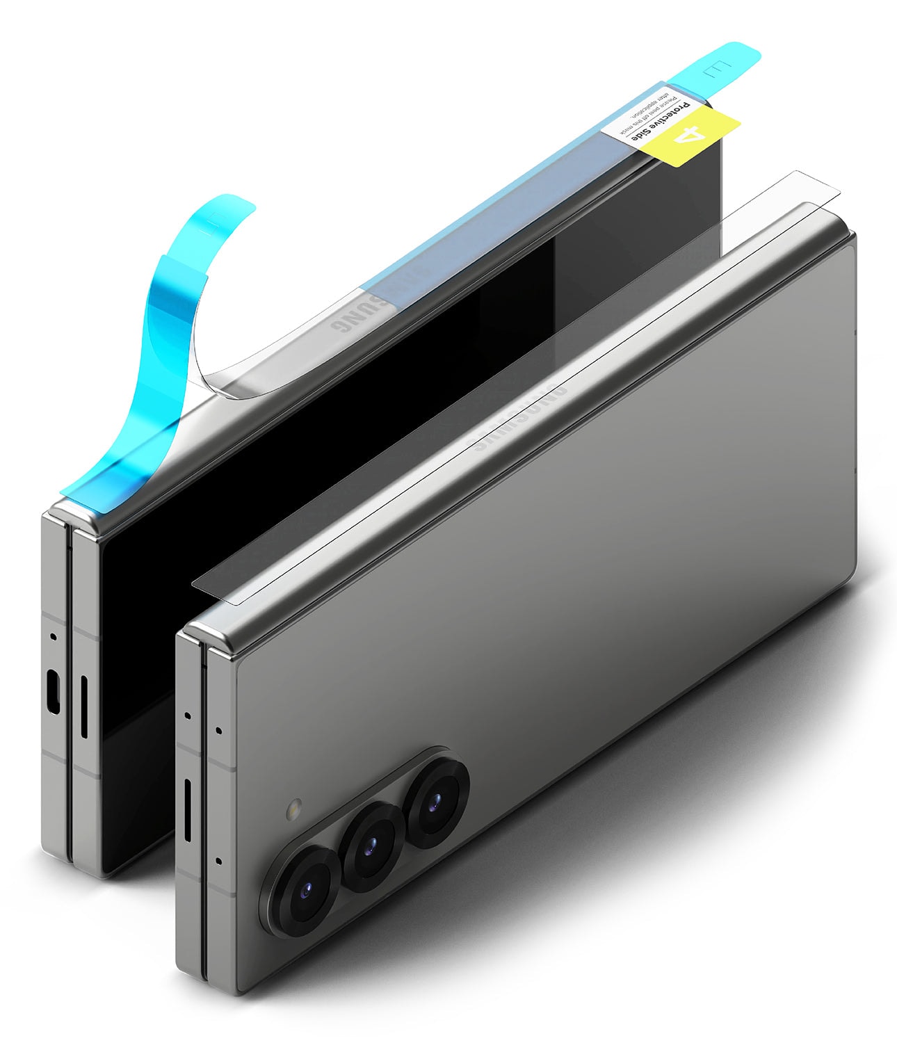 Samsung Galaxy Z Fold 6 Hinge beskyttelsesfilm – Dual Easy (2-pack)