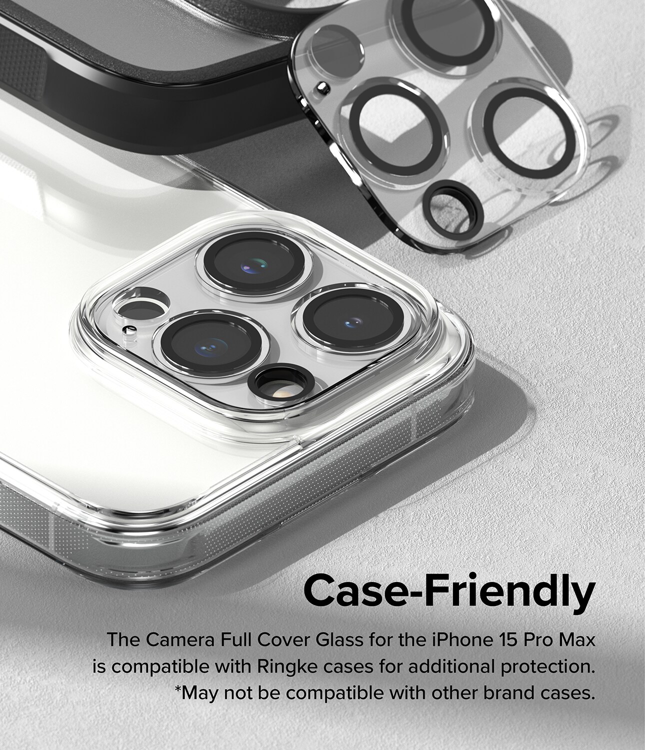 iPhone 15 Pro Max Kameralinsebeskyttelse i glass (2-pack)