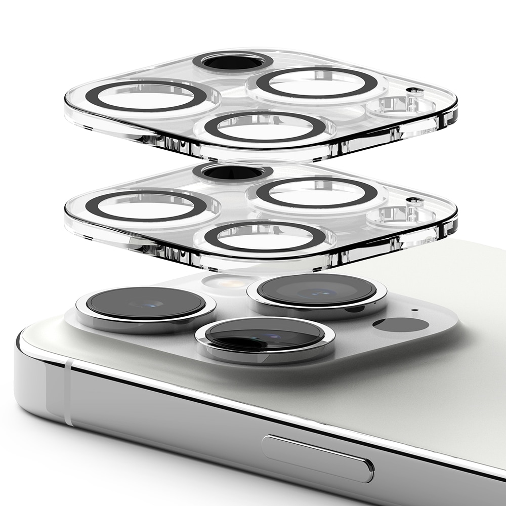 iPhone 15 Pro Max Kameralinsebeskyttelse i glass (2-pack)