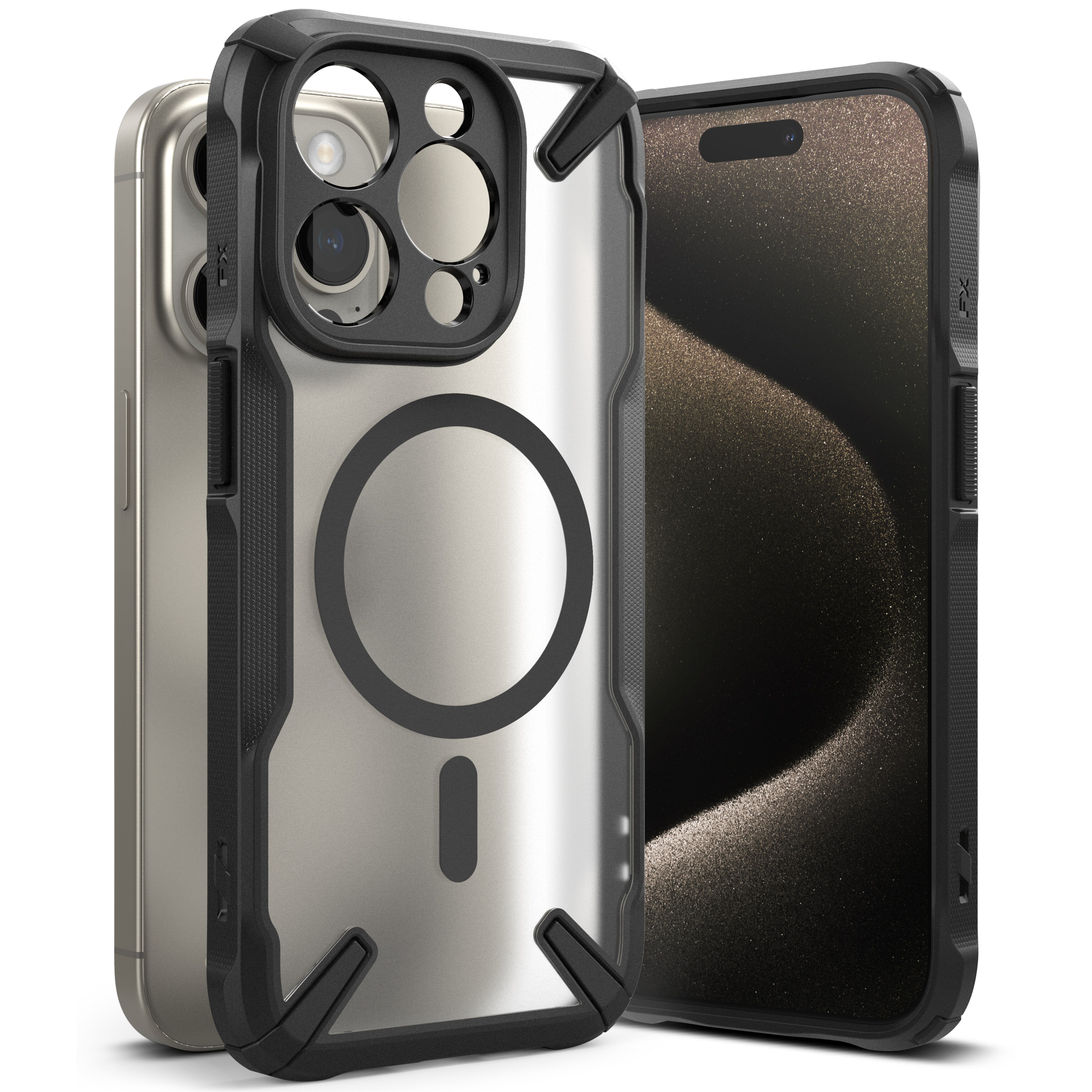 iPhone 15 Pro Fusion X MagSafe Deksel, Svart