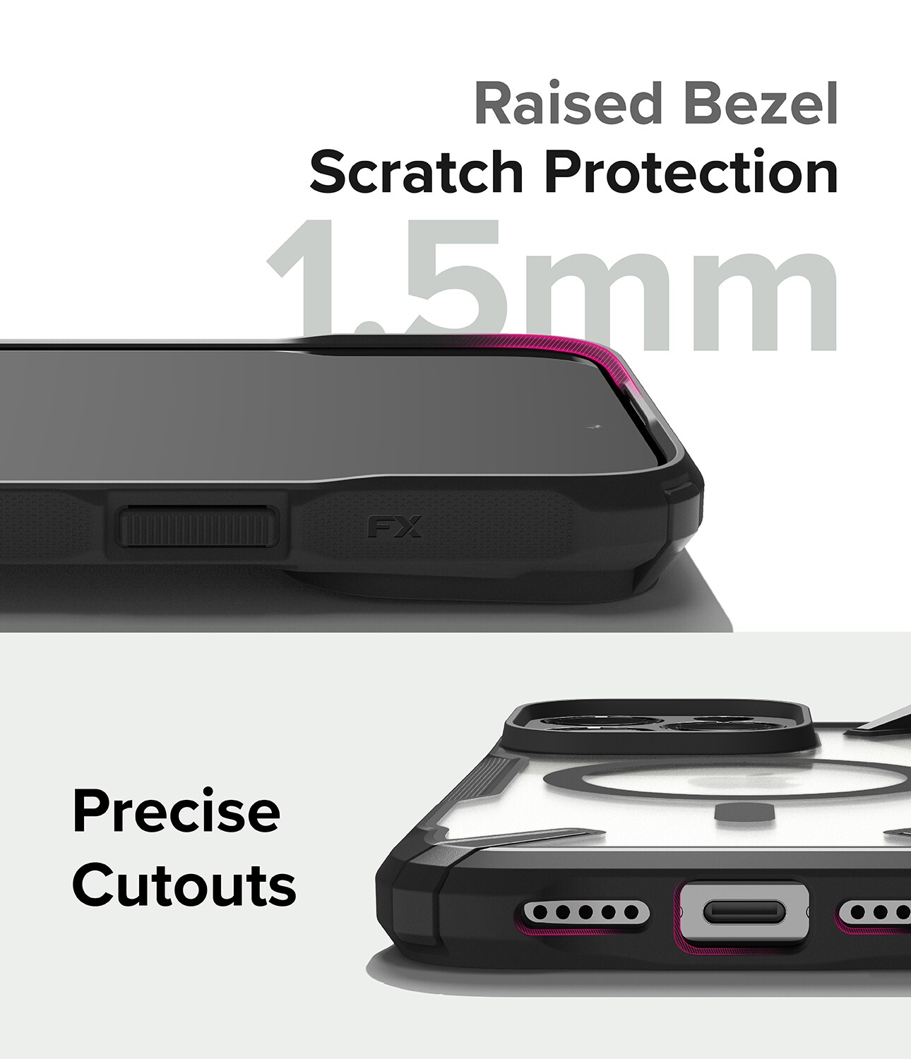 iPhone 15 Pro Fusion X MagSafe Deksel, Svart