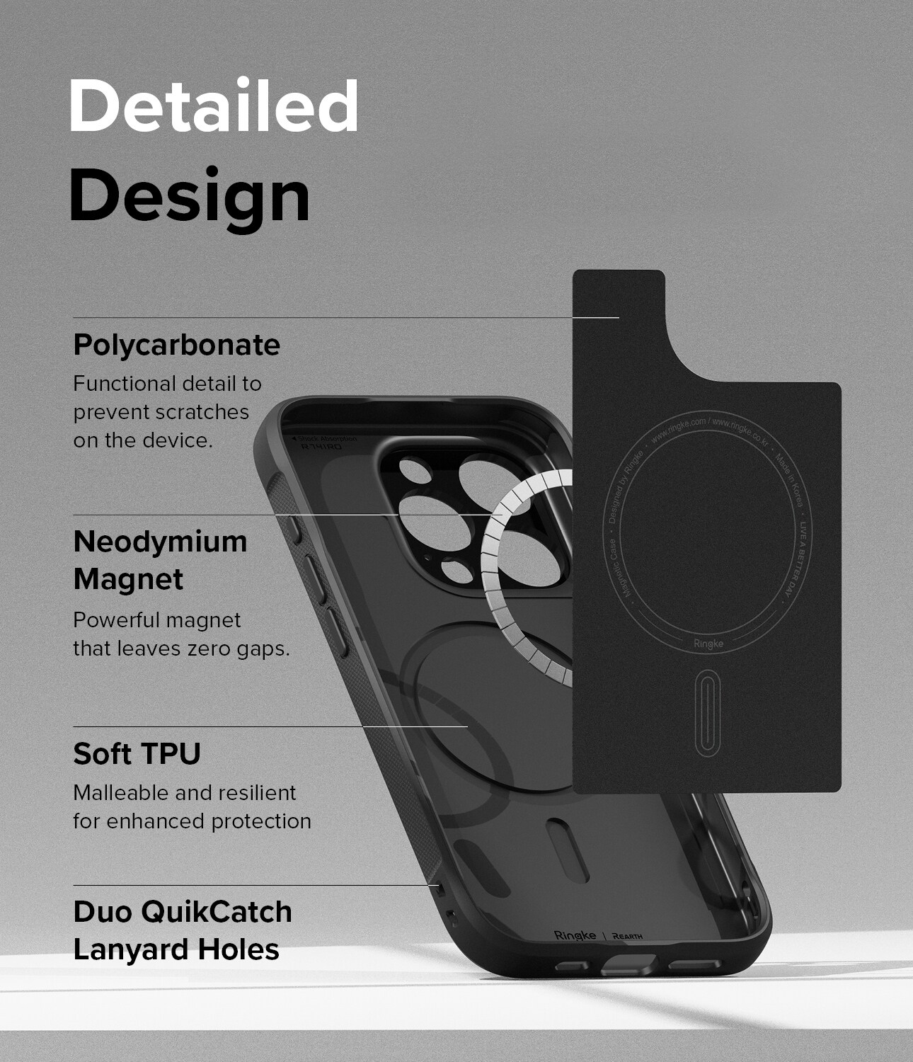 iPhone 15 Pro Max Onyx MagSafe Deksel, Black