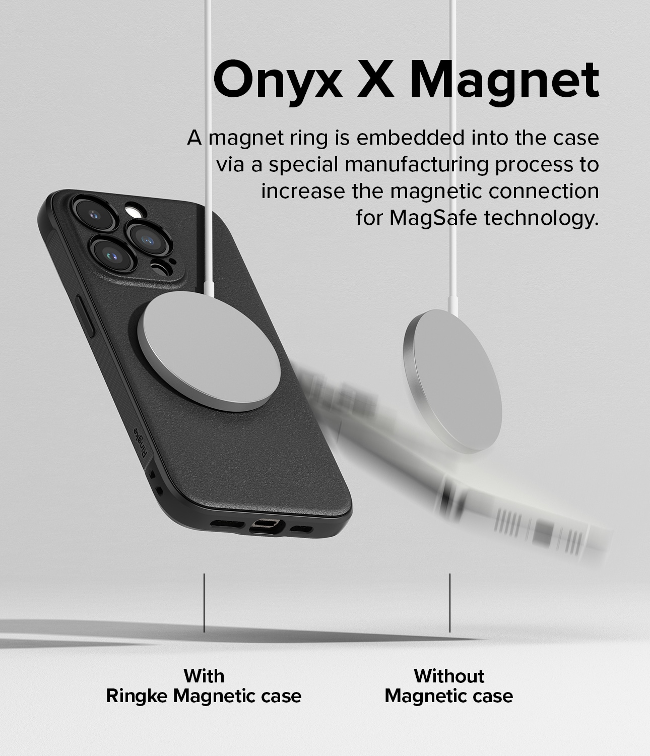 iPhone 15 Pro Max Onyx MagSafe Deksel, Black