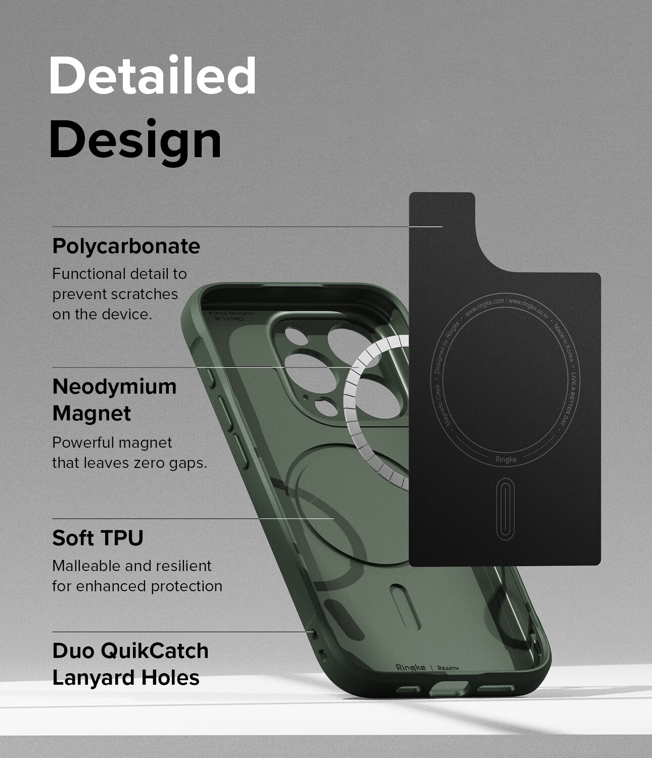 iPhone 15 Pro Max Onyx MagSafe Deksel, Dark Green