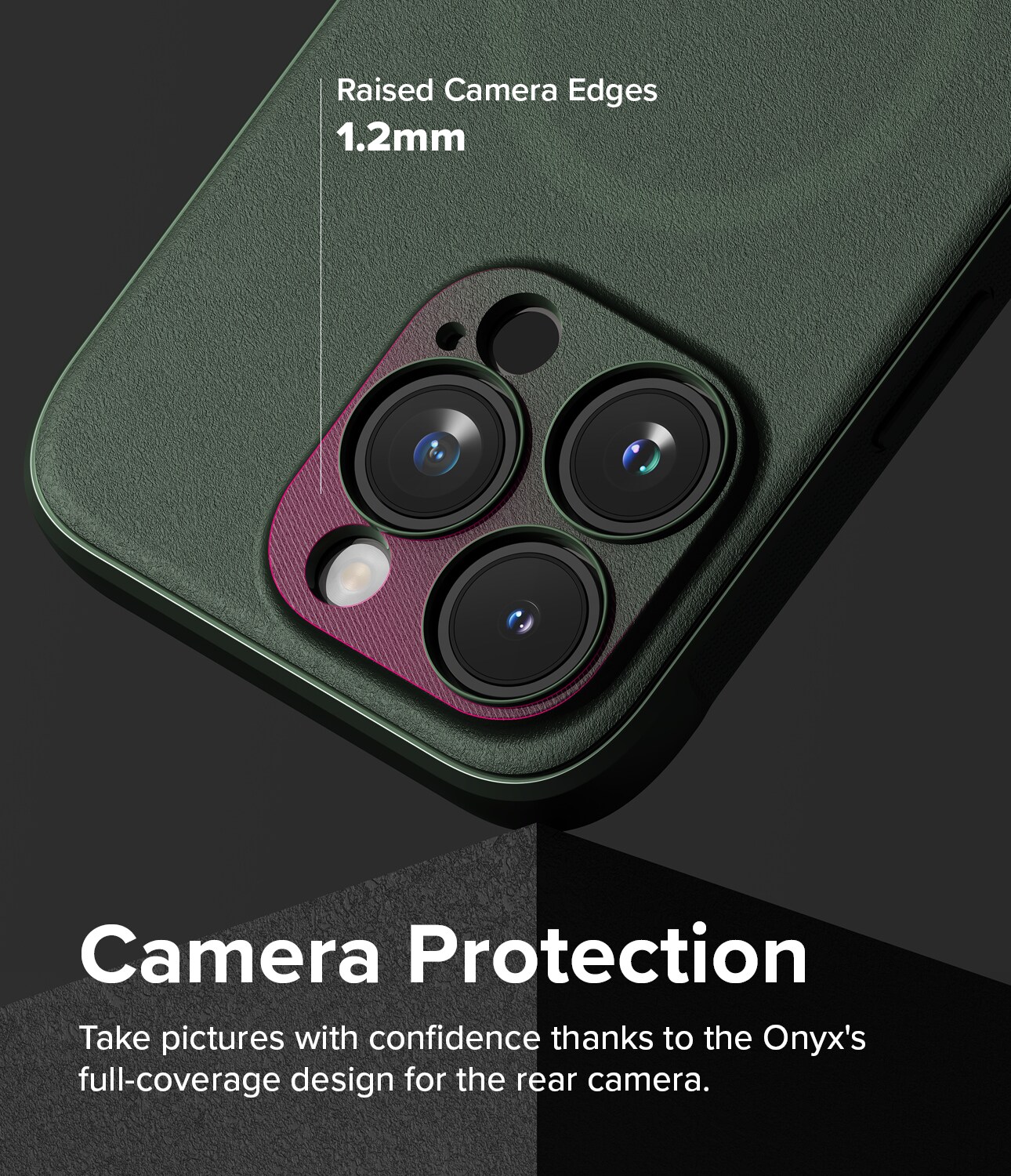 iPhone 15 Pro Max Onyx MagSafe Deksel, Dark Green