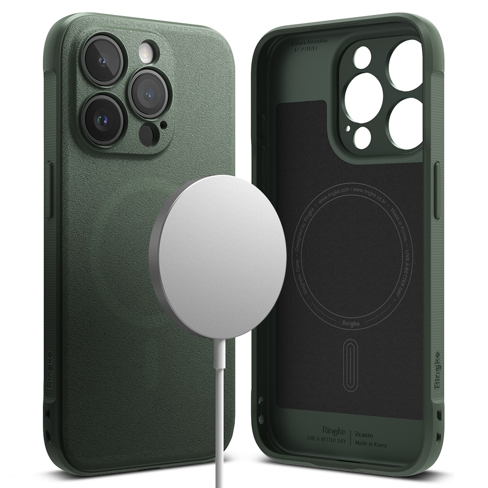 iPhone 15 Pro Max Onyx MagSafe Deksel, Dark Green