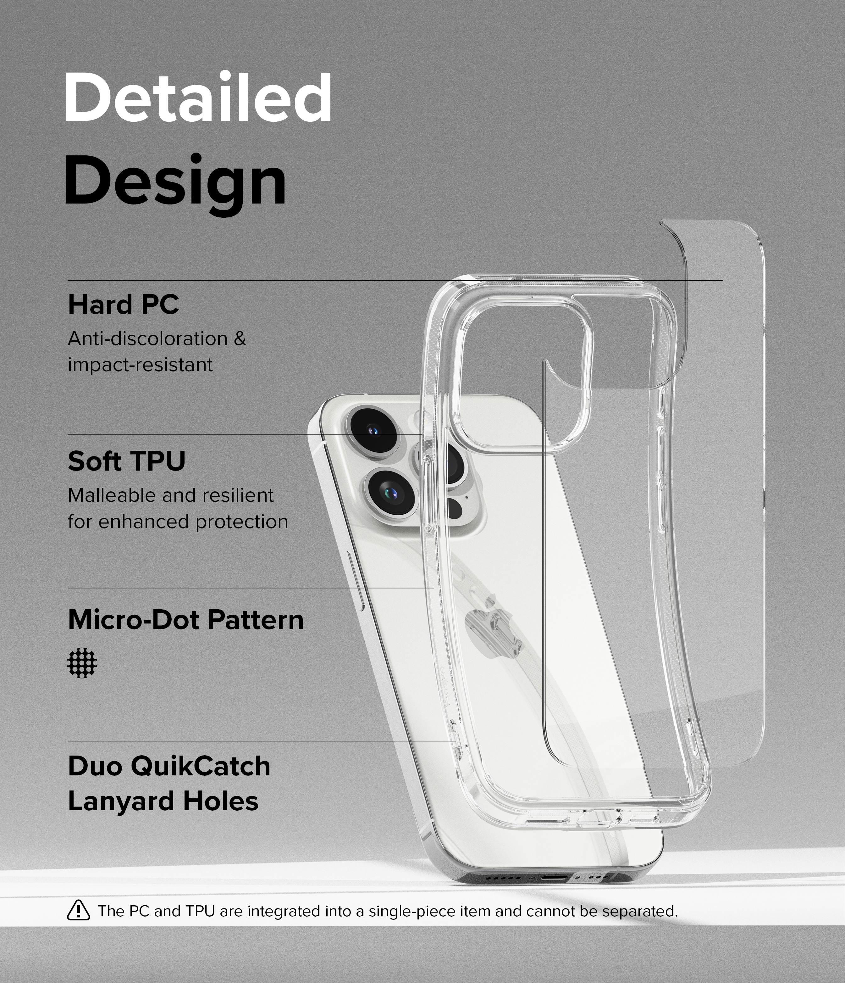 iPhone 15 Pro Max Fusion deksel, Gjennomsiktig