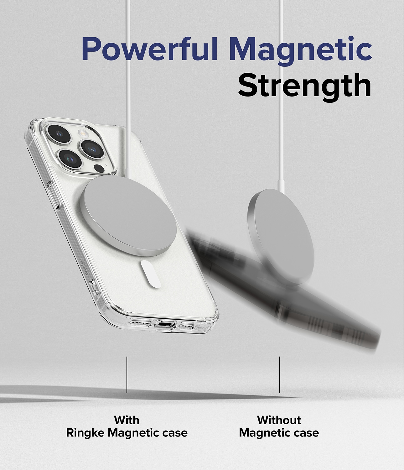 iPhone 15 Pro Fusion MagSafe Deksel, Matt gjennomsiktig