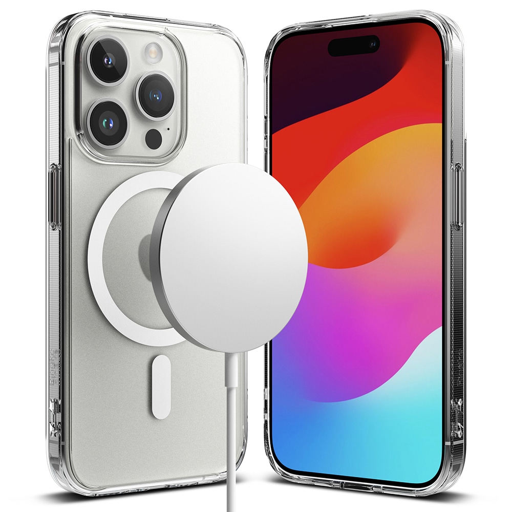 iPhone 15 Pro Fusion MagSafe Deksel, Matt gjennomsiktig