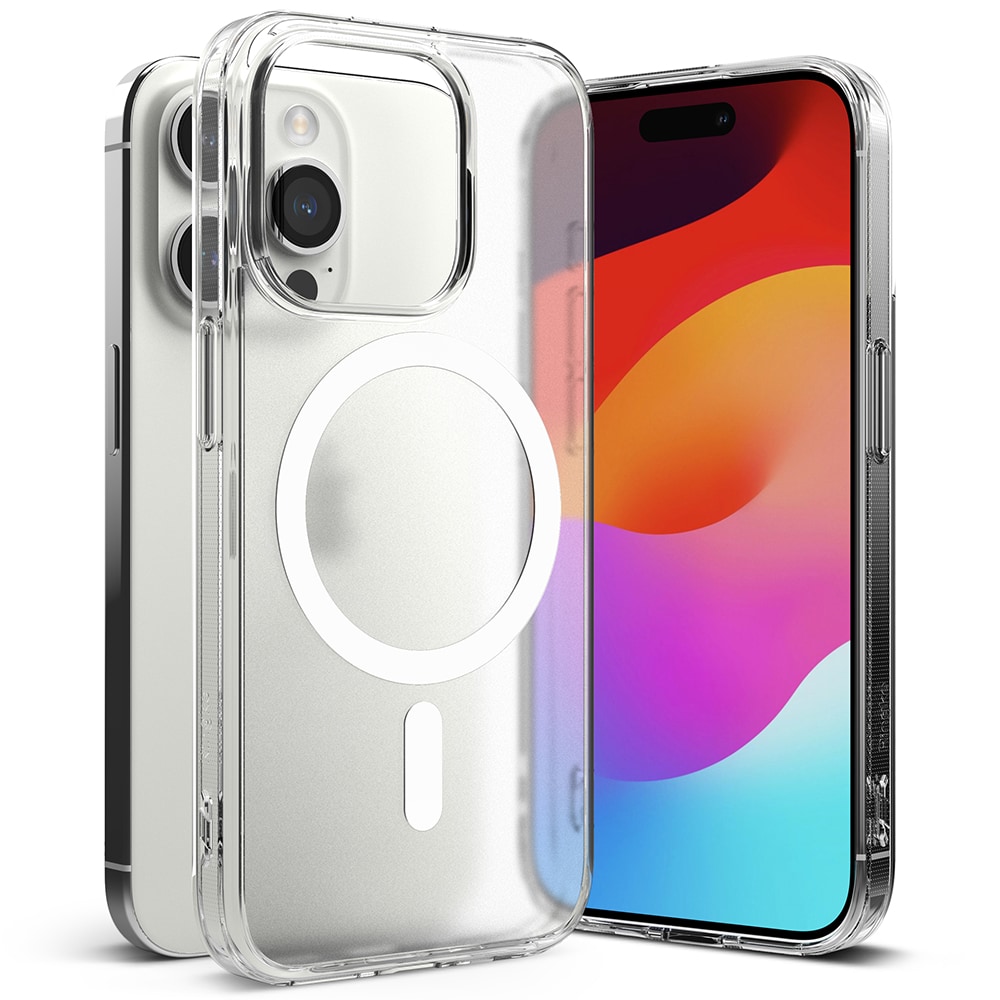 iPhone 15 Pro Fusion MagSafe Deksel, Matt gjennomsiktig