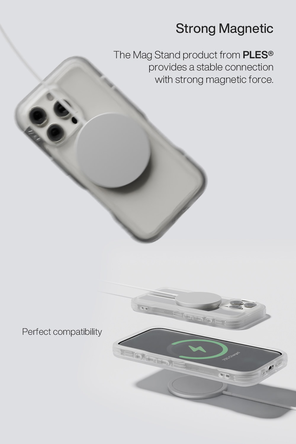 iPhone 16 Pro Max Arche MagSafe Deksel med stativ Matte Black