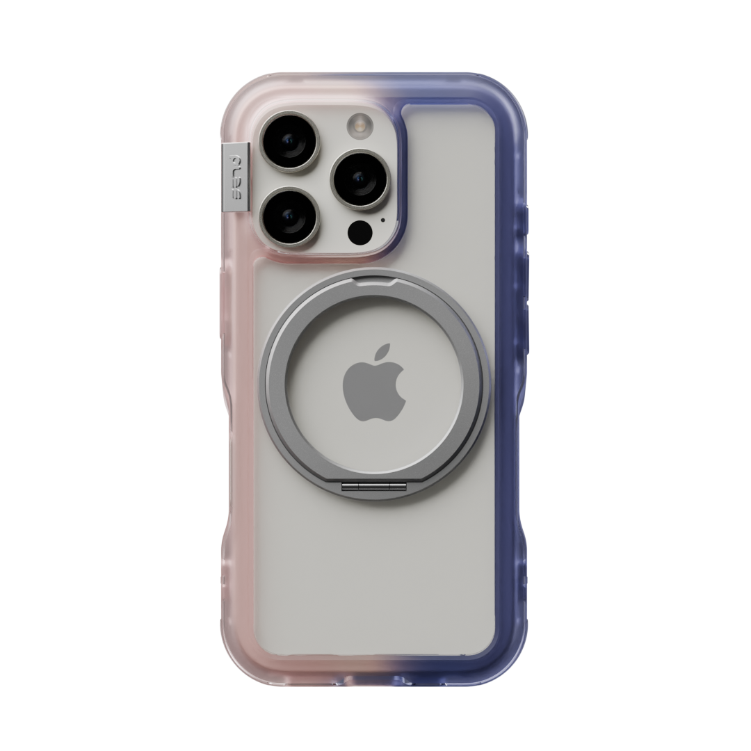 iPhone 16 Pro Max Arche MagSafe Deksel med stativ Pink/Future Dusk