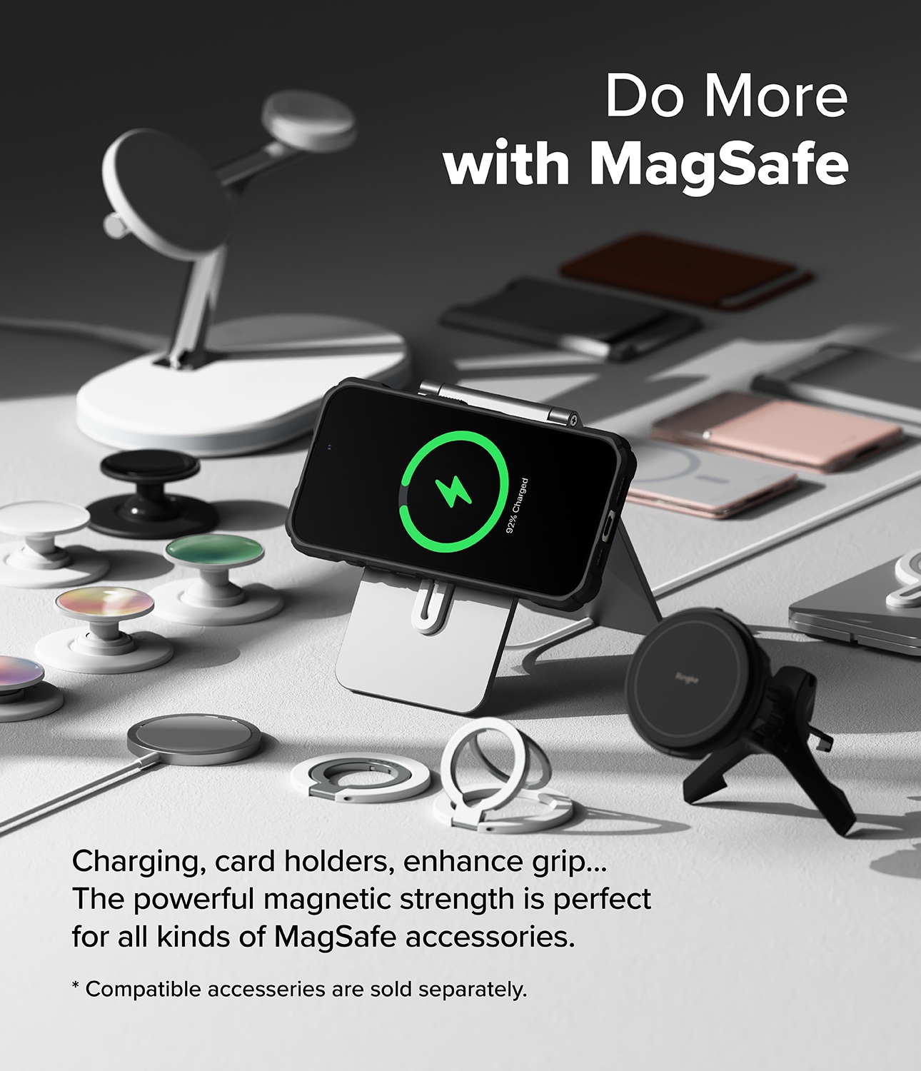 iPhone 16 Pro Max MagSafe Rugged Gear Deksel, Svart