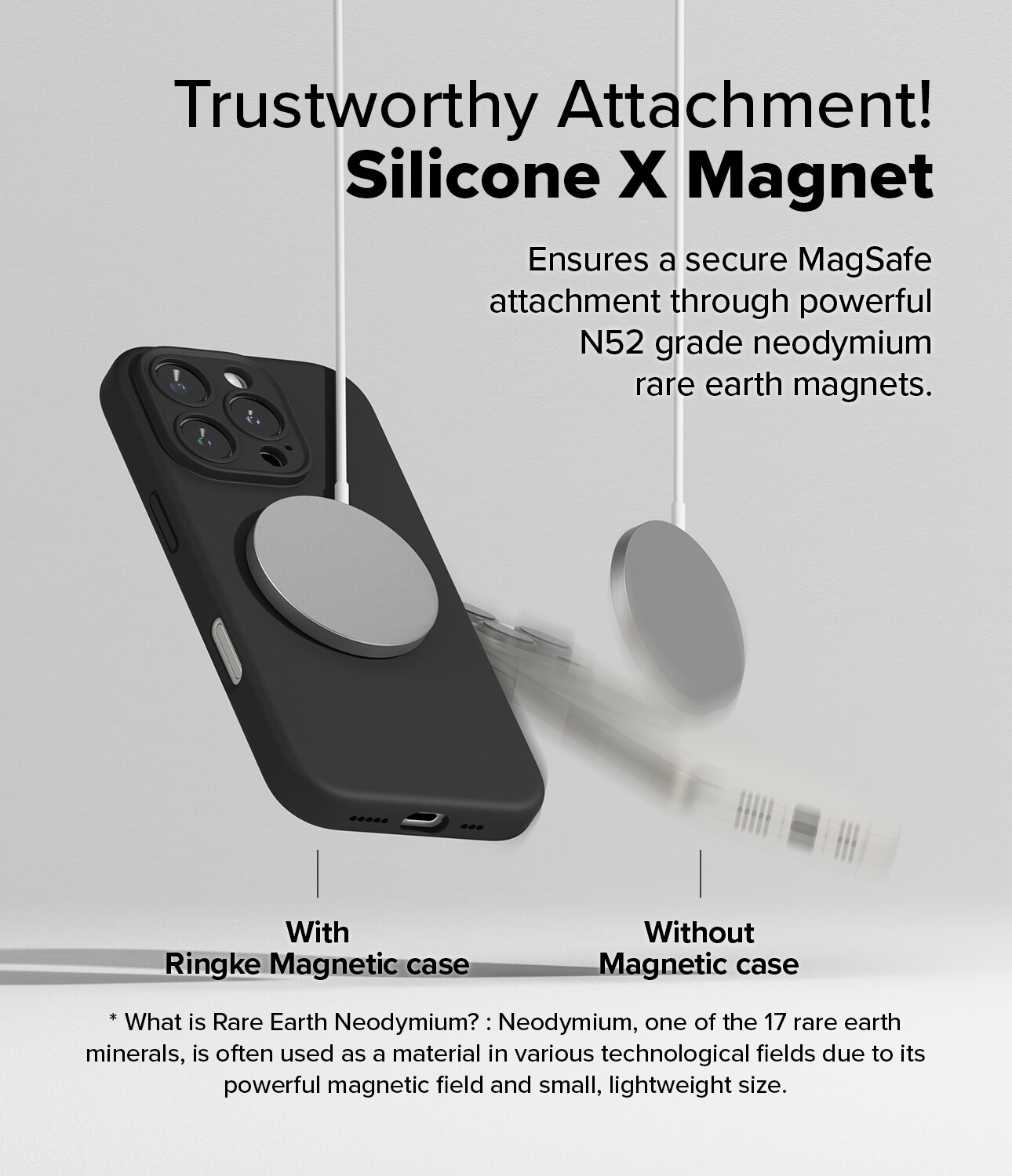 iPhone 16 Pro Max MagSafe silikondeksel, Black