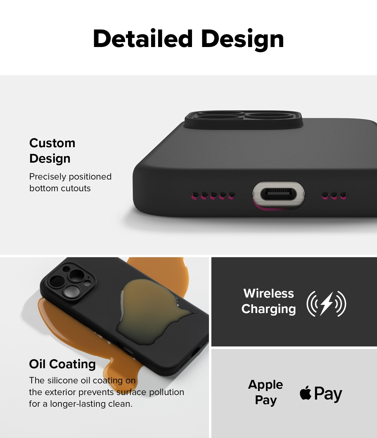 iPhone 16 Pro Max MagSafe silikondeksel, Black