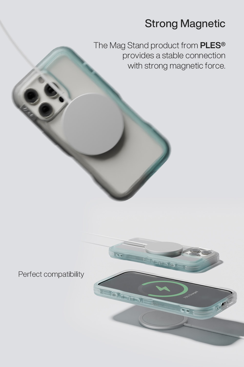 iPhone 16 Pro Arche MagSafe Deksel med stativ Pink/Future Dusk