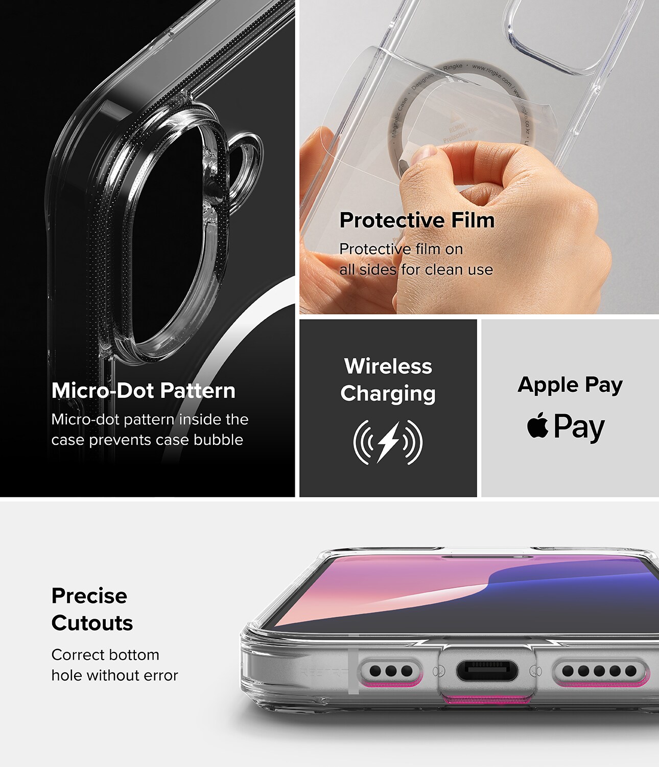 iPhone 16 Plus Fusion MagSafe Deksel, Gjennomsiktig