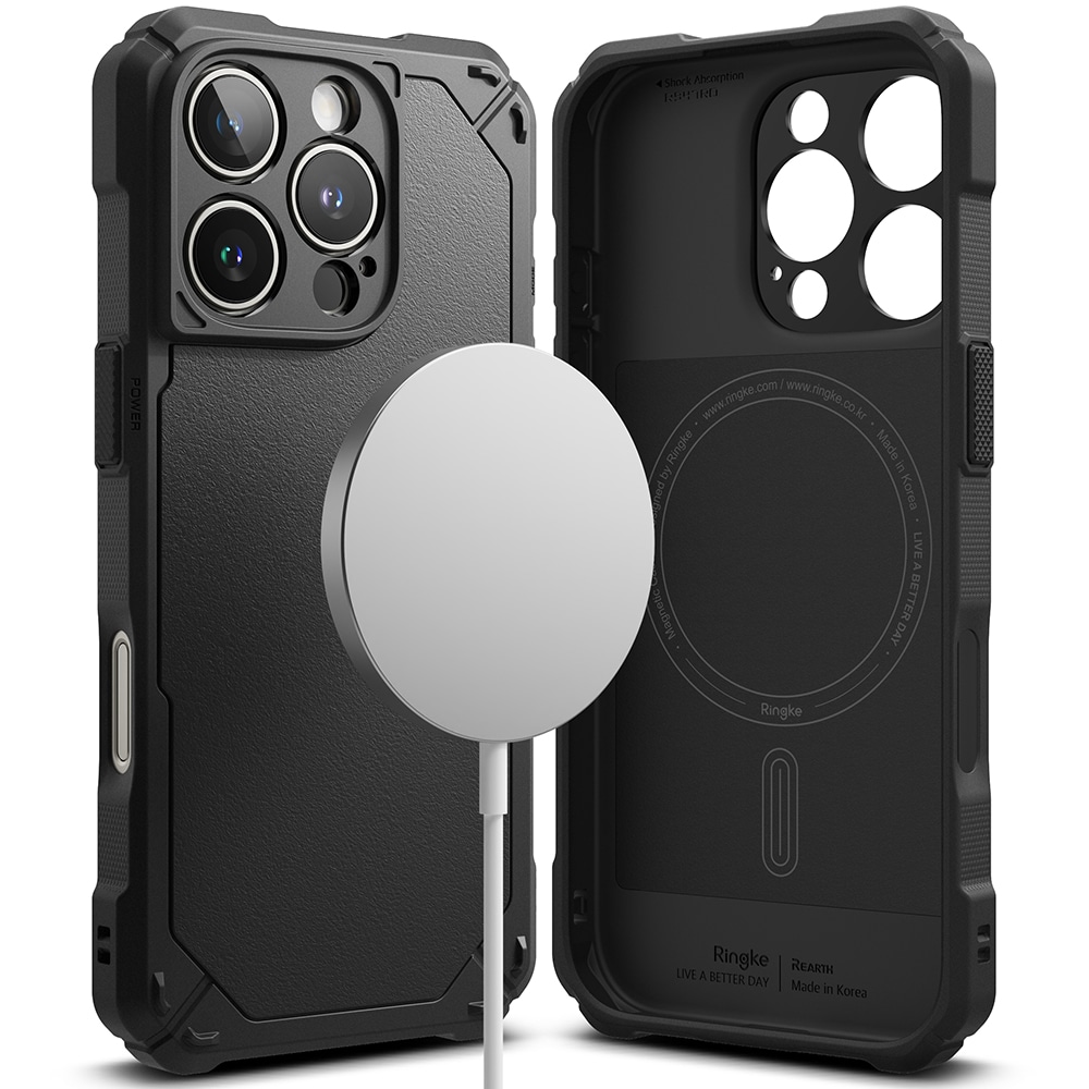 iPhone 16 Pro MagSafe Rugged Gear Deksel, Svart