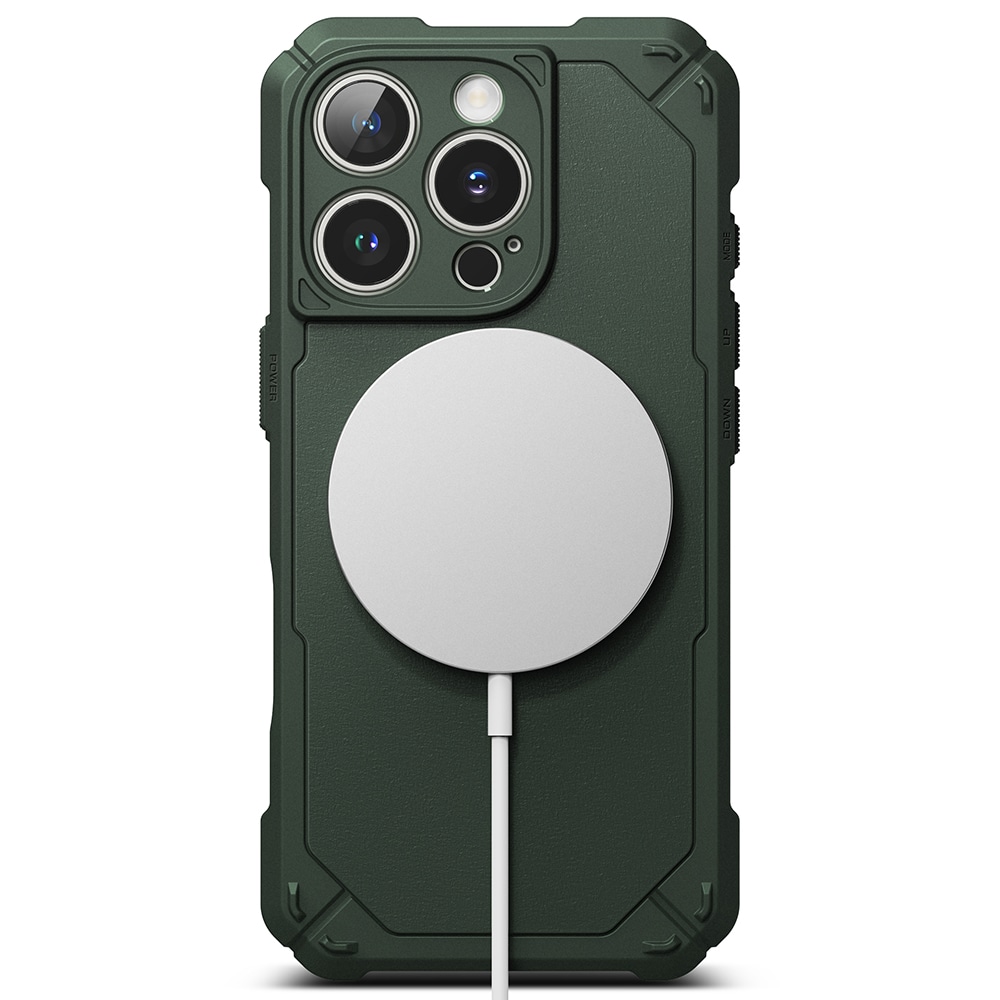 iPhone 16 Pro MagSafe Rugged Gear Deksel, Grønn