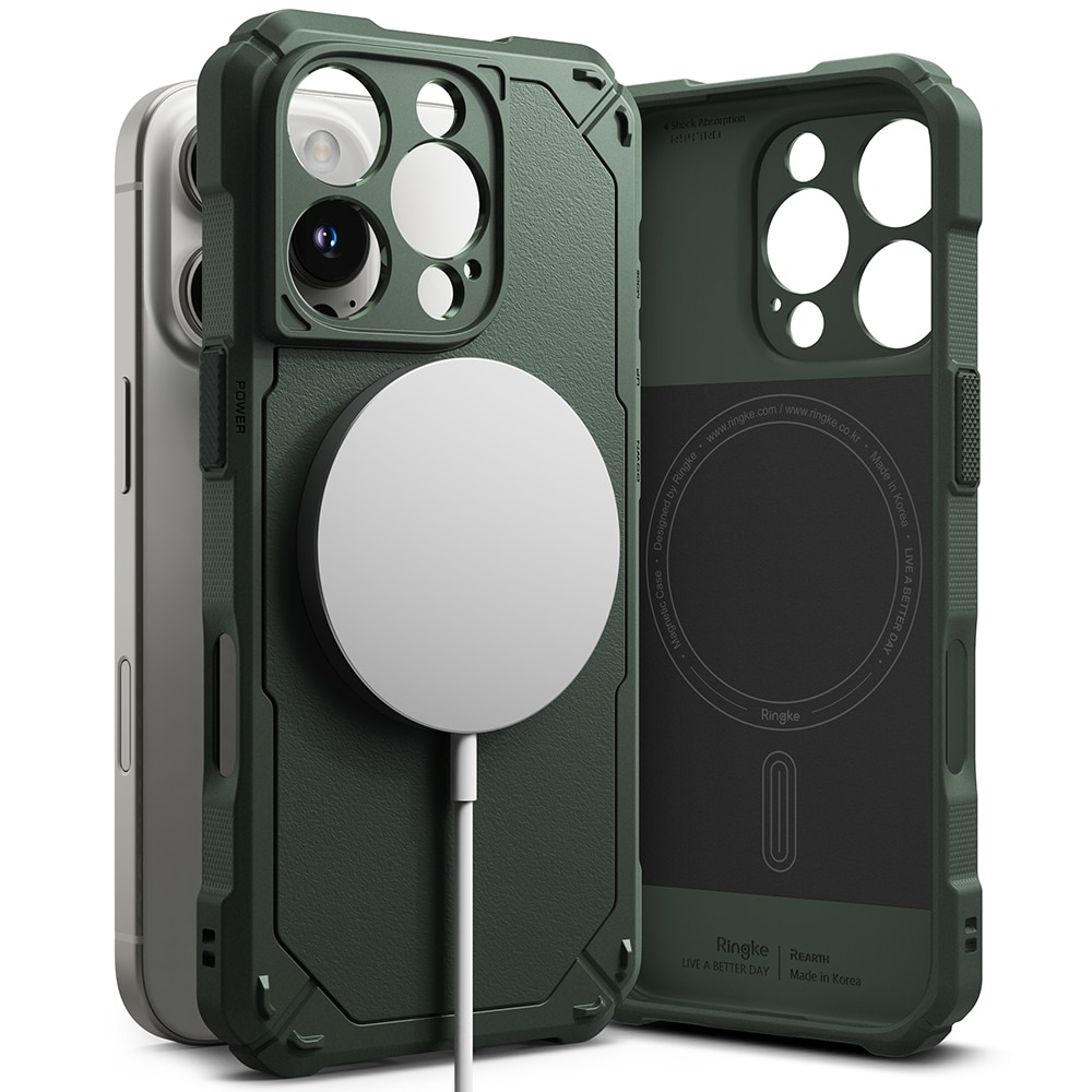 iPhone 16 Pro MagSafe Rugged Gear Deksel, Grønn