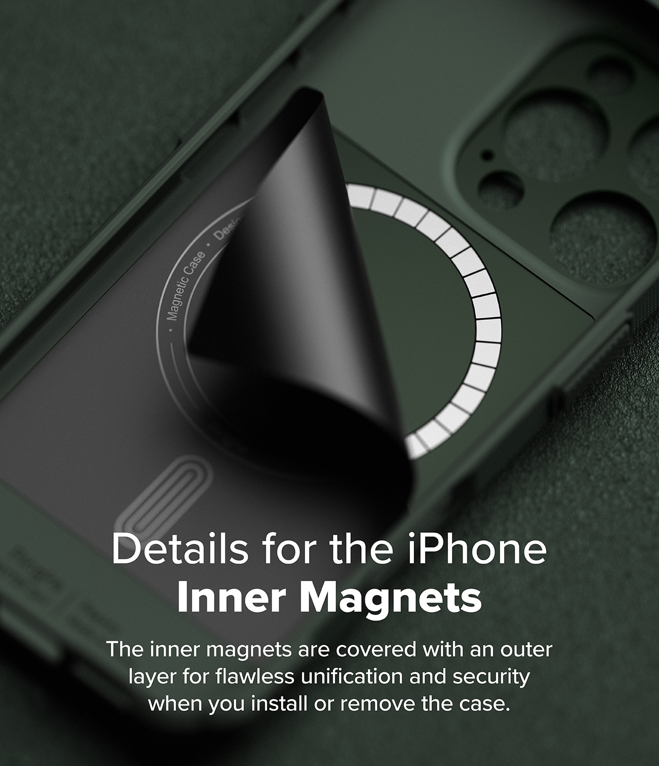 iPhone 16 Pro MagSafe Rugged Gear Deksel, Grønn