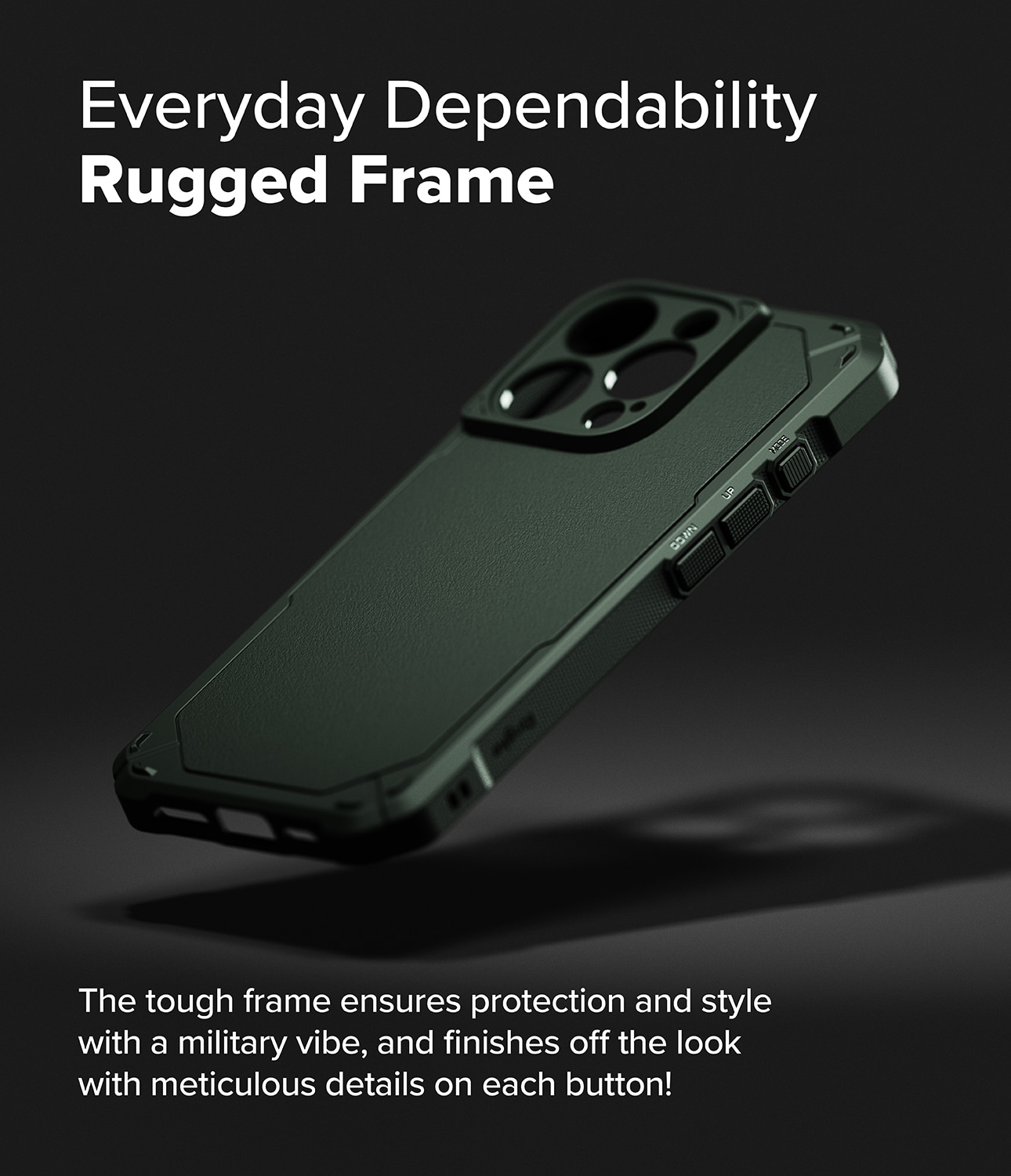 iPhone 16 Pro MagSafe Rugged Gear Deksel, Grønn