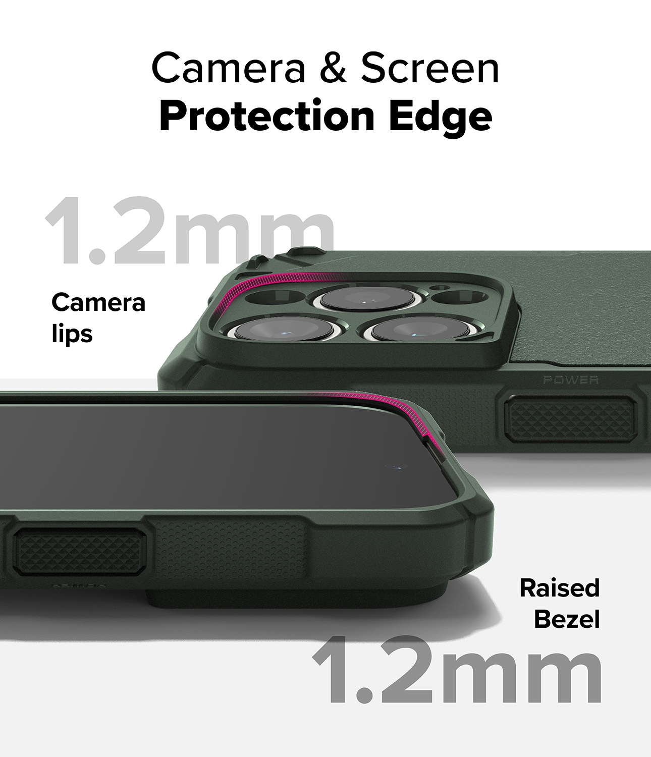 iPhone 16 Pro MagSafe Rugged Gear Deksel, Grønn