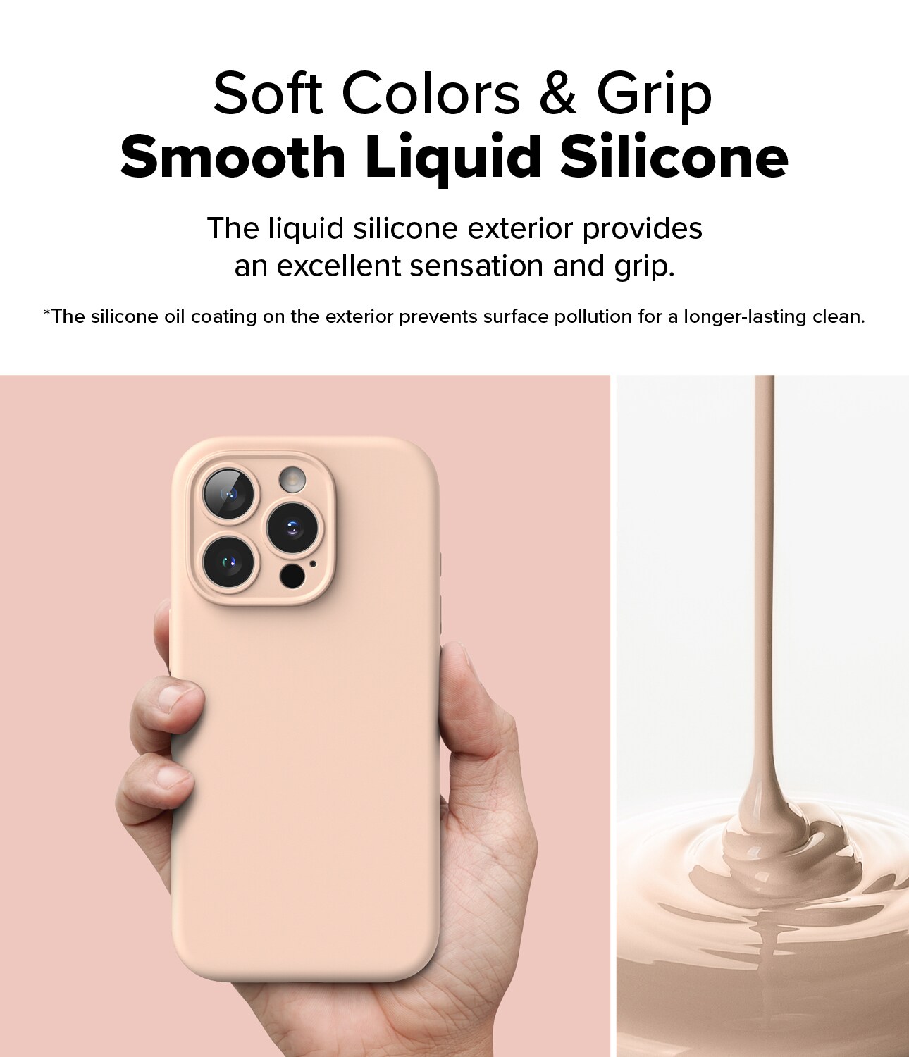 iPhone 16 Pro MagSafe silikondeksel, Pink Sand
