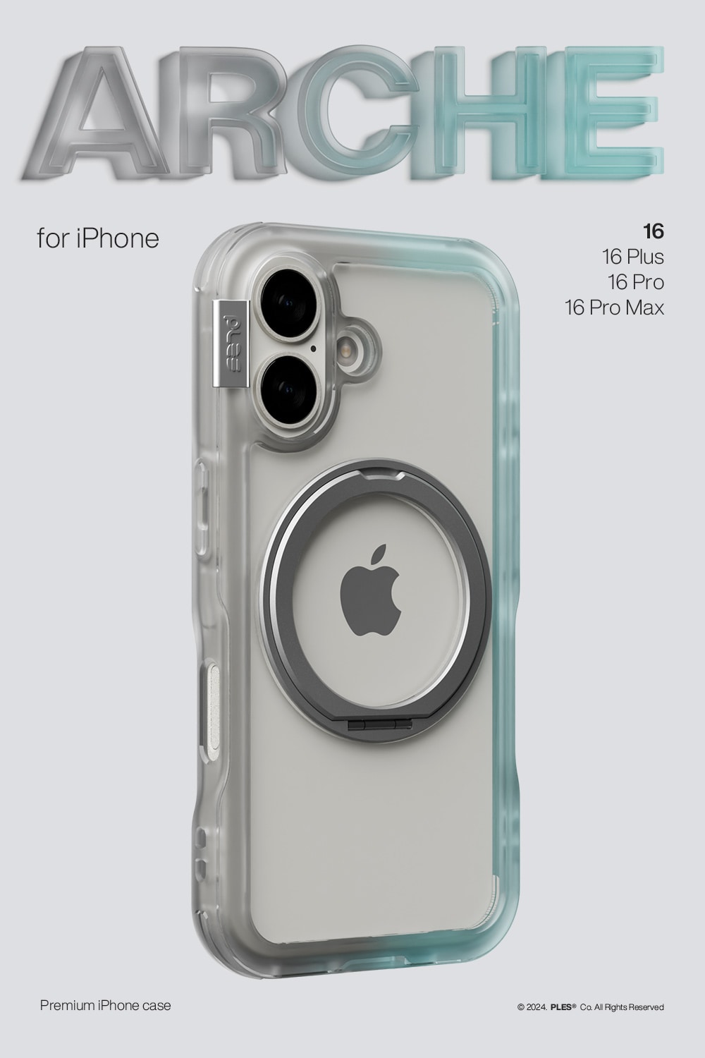 iPhone 16 Arche MagSafe Deksel med stativ Blue/Future Dusk