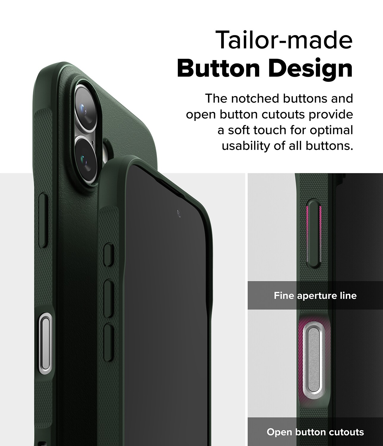 iPhone 16 Onyx deksel, Dark Green