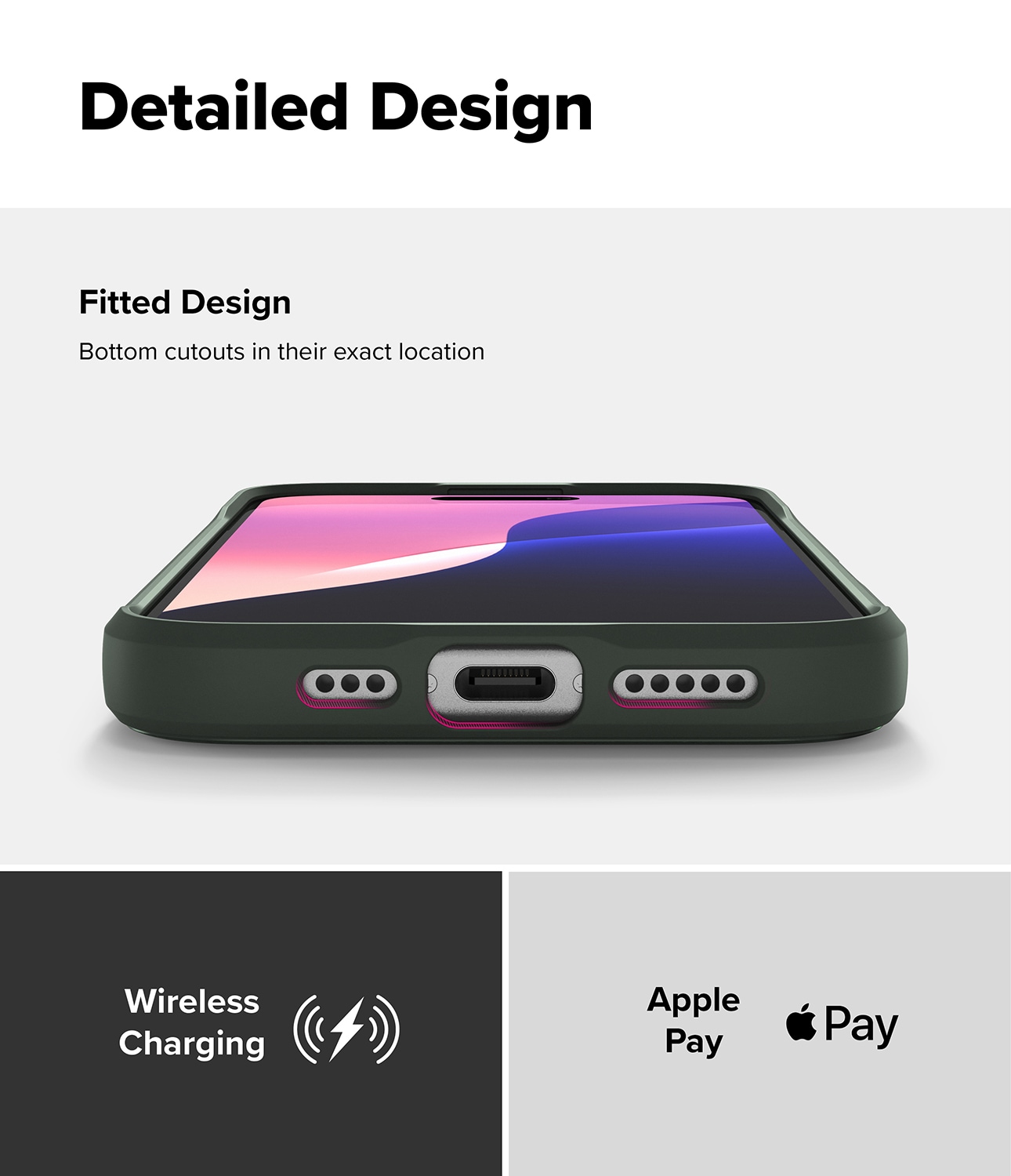 iPhone 16 Onyx deksel, Dark Green