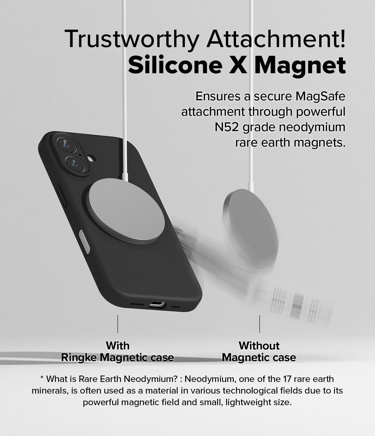iPhone 16 MagSafe silikondeksel, Black