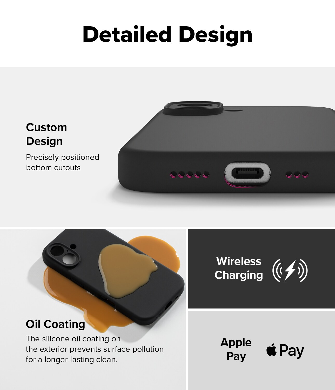 iPhone 16 MagSafe silikondeksel, Black