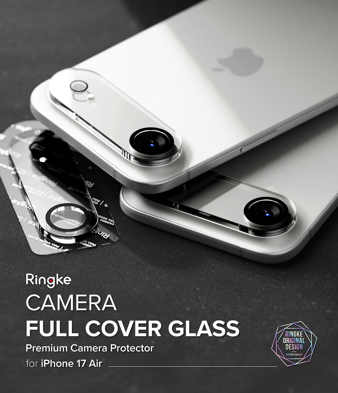 iPhone 17 Air Kameralinsebeskyttelse i glass (2-pack)