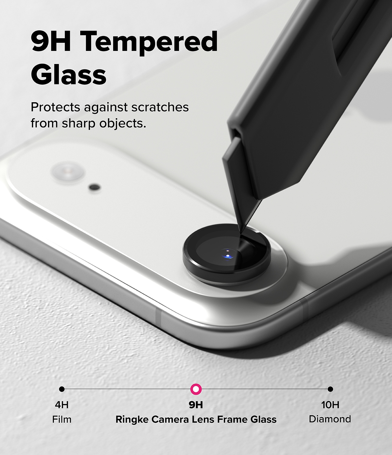 iPhone 17 Air 2-pack Linsskydd med aluminiumsramme, Svart