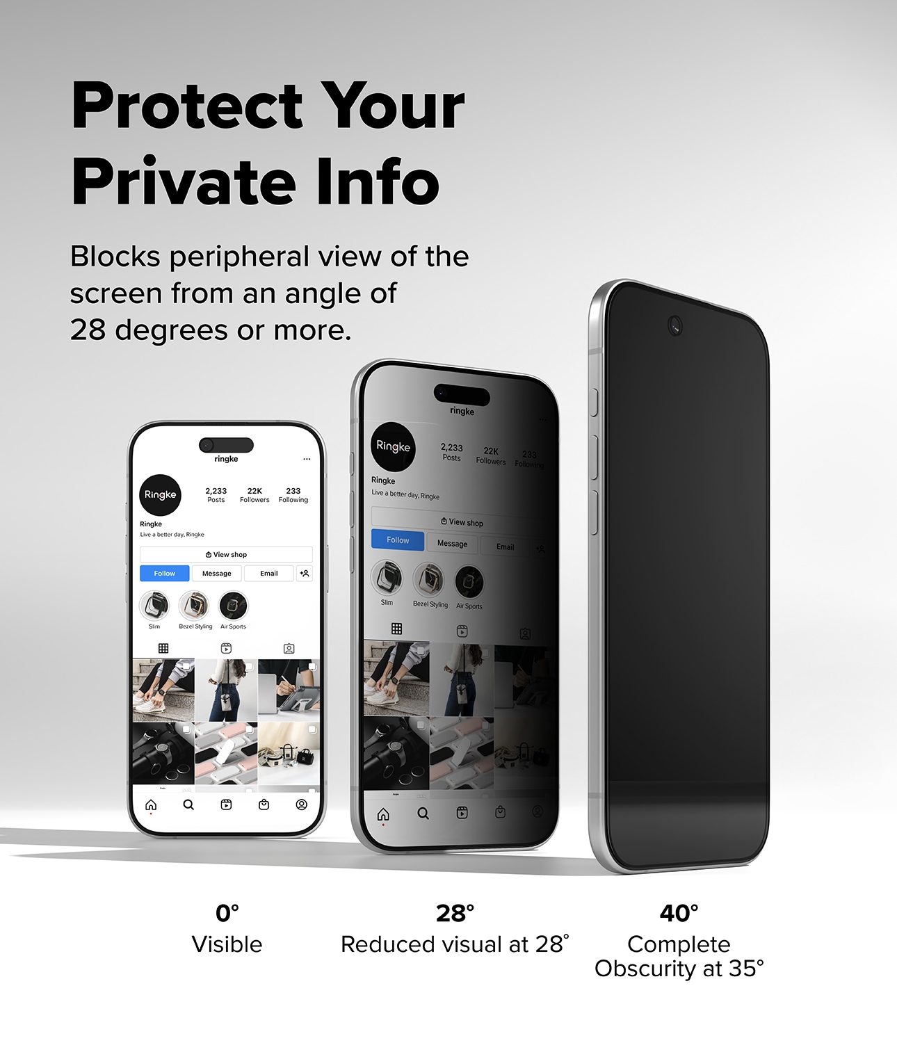 iPhone 17 Air Anti-spy Skjermbeskytter i glass med monteringsram (2-pack)